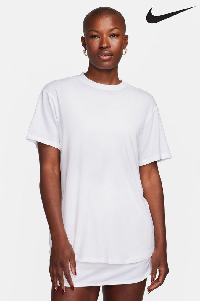 Buy Women s T Shirts White Nike Tops Online Next UK