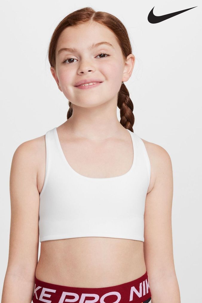 Kids white sports bra new arrivals