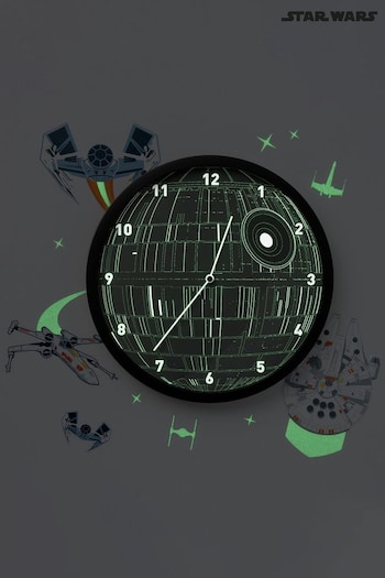 Star Wars Glow In The Dark Wall Clock (K84542) | £30