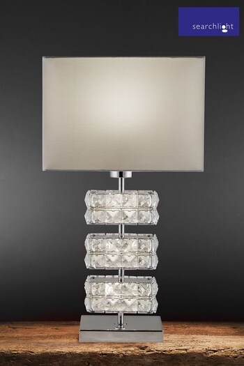 Searchlight Chrome Dinah Table Lamp (K84554) | £100