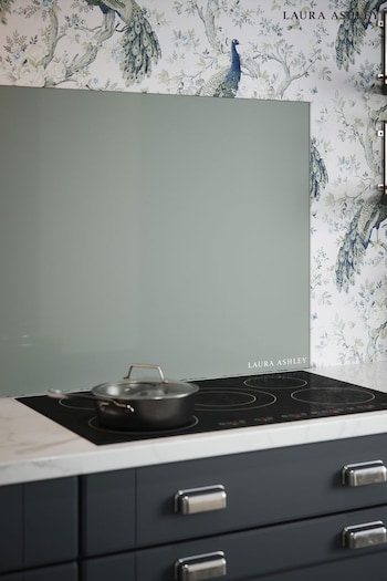 Laura Ashley Mineral Grey Glass Kitchen Splashback 60x75cm (K84773) | £169