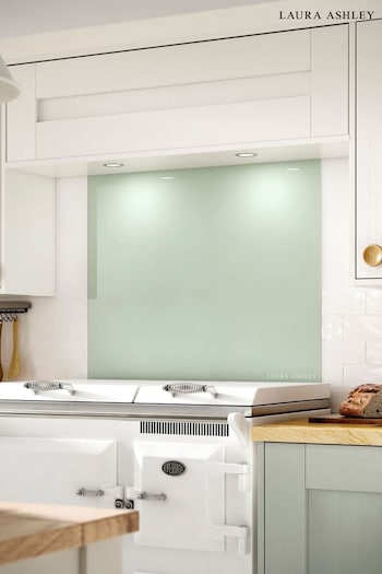 Laura Ashley Eau de Nil Glass Kitchen Splashback 90x75cm (K84783) | £199
