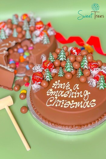Personalised Christmas Smash Cake 23 by Sweet Trees (K85082) | £38