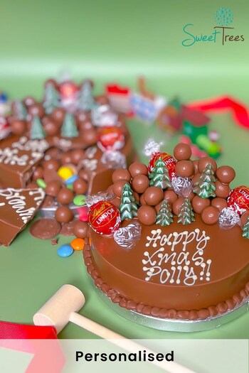 Personalised Mini Christmas Smash Cake 23 by Sweet Trees (K85085) | £25