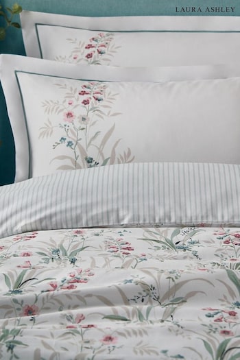 Laura Ashley Soft Natural Mosedale Posy Duvet Cover and Pillowcase Set (K85247) | £65 - £125
