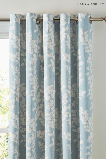 Laura Ashley Seaspray Waxham Eyelet Lined Curtains (K85251) | £65 - £180