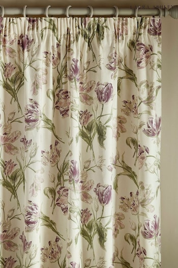 Laura Ashley Purple Gosford Lined Lined Pencil Pleat Curtains (K85258) | £45 - £125