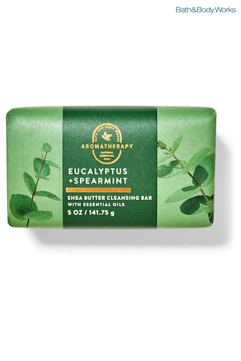 Bath & Body Works Eucalyptus Spearmint Shea Butter Cleansing Bar 5 oz / 141.75 g (K85272) | £11.50