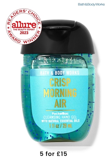 Bath & Body Works Crisp Morning Air Cleansing Hand Gel 1 fl oz / 29 mL (K85274) | £4