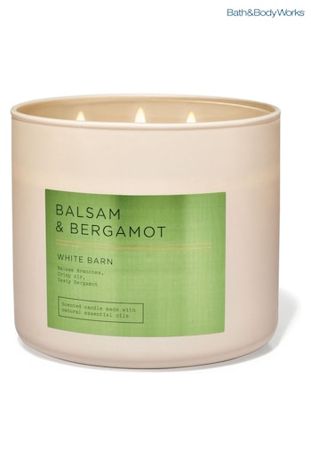 Bath & Body Works Balsam And Bergamot Midnight Blue Citrus 3-Wick Candle 14.5 oz / 411 g (K85281) | £29.50