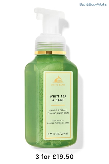 Bath & Body Works White Tea and Sage Gentle and Clean Foaming Hand Soap 8.75 fl oz / 259 mL (K85310) | £10