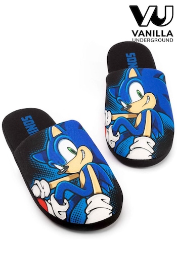 Vanilla Underground Black Sonic Slippers (K85336) | £20