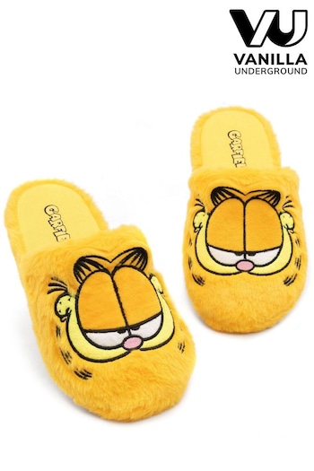 Vanilla Underground Yellow Garfield Adults Licensing Slippers (K85368) | £22