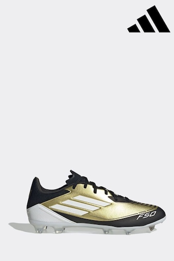 adidas Gold/White F50 League Messi Firm/Multi-Ground Boots (K85462) | £85