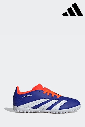 adidas Blue/White Kids Predator Club Turf Boots (K85472) | £35