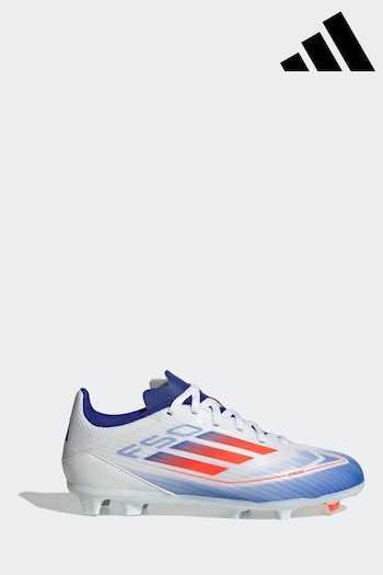 adidas White/Blue/Red Kids F50 League Firm/Multi-Ground Cleats Boots (K85474) | £50