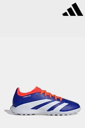 adidas Blue/White Kids Predator League Turf Boots (K85507) | £50