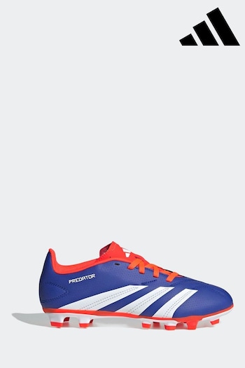 adidas Blue/White Predator Club Football Boots Towns (K85517) | £35