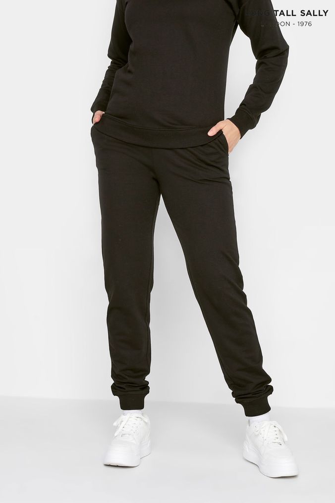 Buy Women s Black Casual Cuffed Joggers Online Next UK