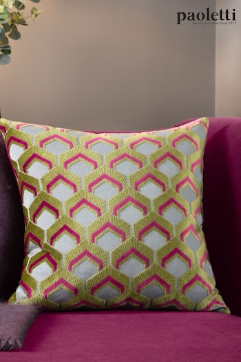 Riva Paoletti Multicolour Ledbury Velvet Jacquard Cushion (K85617) | £19