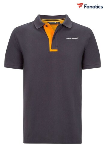 Fanatics Grey McLaren Essentials Polo Shirt (K85644) | £52
