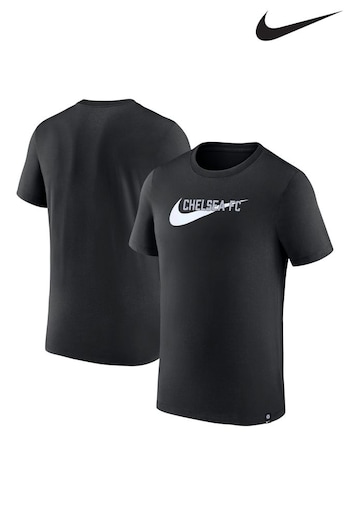 Nike Black Chelsea Swoosh T-Shirt (K85758) | £28