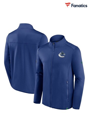 Fanatics Blue NHL Vancouver Canucks Authentic Pro Fleece Full Zip Jacket (K85820) | £80