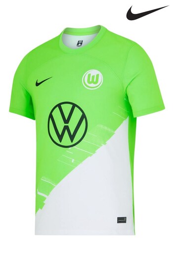 Nike Green VfL Wolfsburg Home Stadium Shirt 2023-24 (K85841) | £80