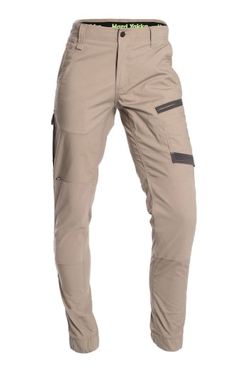 Hard Yakka Natural Raptor Cuff Trousers (K85846) | £56