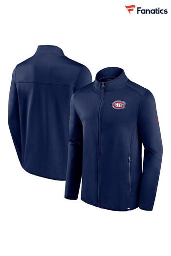 Fanatics Blue NHL Montreal Canadiens Authentic Pro Fleece Full Zip Jacket (K85885) | £80