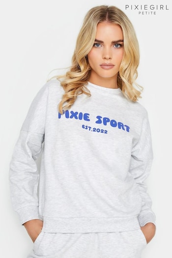 PixieGirl Petite Grey Marl Sport Sweater (K85953) | £11