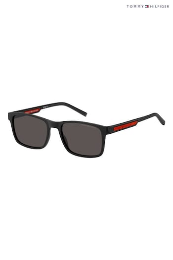 Tommy Hilfiger 2089/S Rectangular Black 28N Sunglasses (K86188) | £115