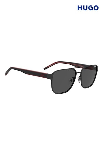 HUGO 1298/S - Navigator Black Sunglasses (K86200) | £135