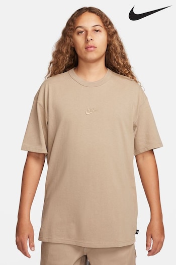 Nike Khaki Sportswear Premium Essentials T-Shirt (K86331) | £38