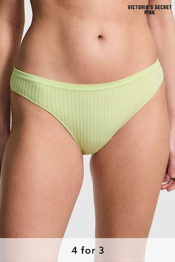 Victoria's Secret PINK Lime Cream Green Denim Bikini Knickers (K86342) | £9