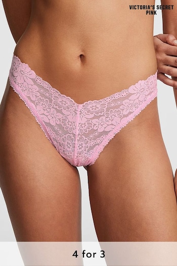 Victoria's Secret PINK Pink Bubble Lace Brazilian Knickers (K86396) | £9