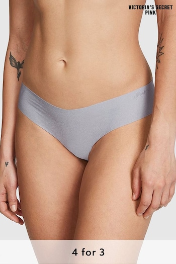 Victoria's Secret PINK Grey Oasis Thong No Show Knickers (K86403) | £9