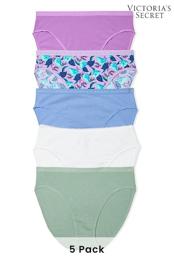 Victoria's Secret Purple/Blue/White/Green Brief Knickers Multipack (K86417) | £27