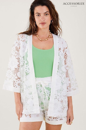 Accessorize White Lace Flower Cover-Up (K86482) | £55