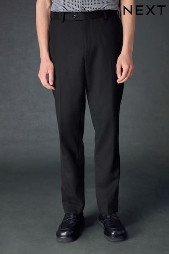 Black Textured Stripe Suit Trousers (K86505) | £40