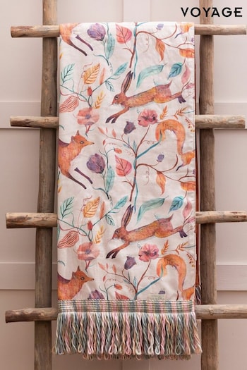 Voyage Linen Leaping Into The Fauna Throw (K86680) | £160