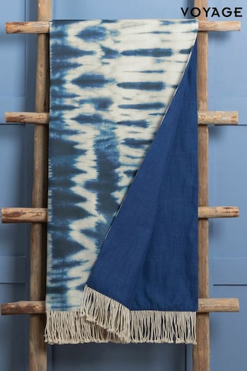 Voyage Cobalt Blue Marlo Throw (K86686) | £160