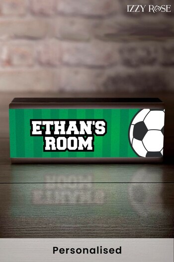 Personalised Football Themed Printed Light Box by Izzy Rose (K86699) | £15