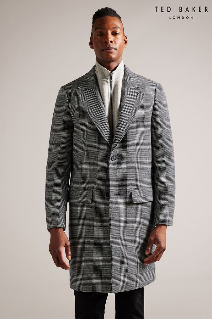 Mens deals gray topcoat