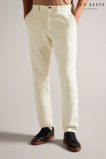 Ted Baker Cream Regular Fit Payet Cord Trousers (K86970) | £100
