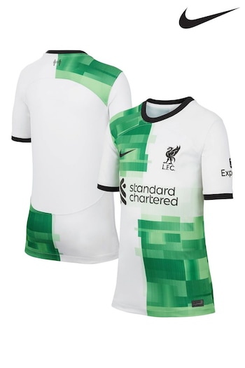 Nike White Liverpool Away Stadium Shirt 2023-24 (K87037) | £60