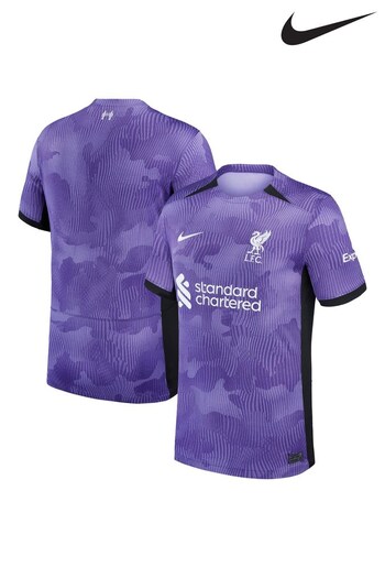 Nike Purple Liverpool 3rd Stadium Shirt 2023-24 FootBall Shirt (K87058) | £80