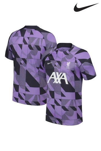 Nike Purple Liverpool Academy Pro Pre Match FootBall Shirt (K87072) | £60