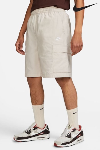 Nike White Club Fleece Cargo Shorts (K87132) | £60