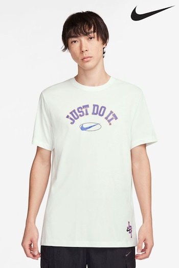Nike White Just Do It Graphic T-Shirt (K87204) | £33